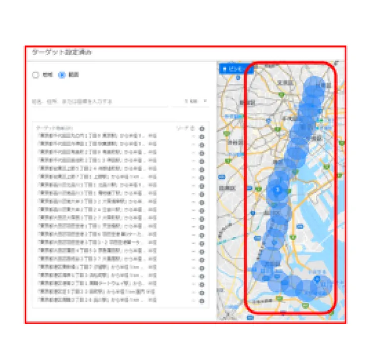 ジオターゲティング